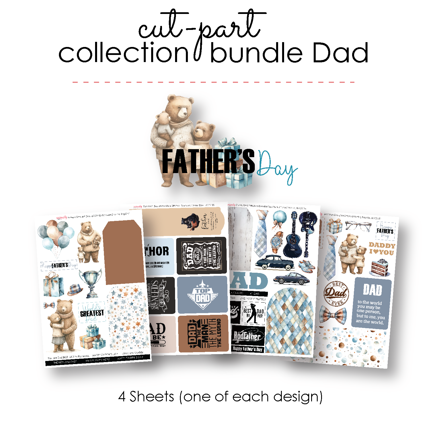 Father's Day 2024 Cut-a-Part Collection Bundle