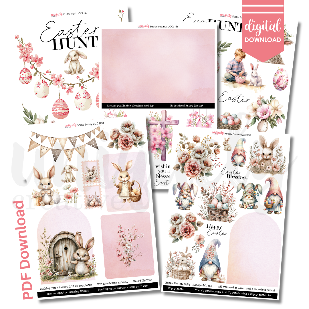 Easter Hunt Cut-a-Part Collection Bundle - Digital Download
